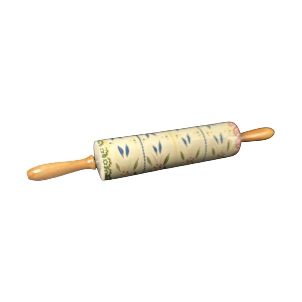 Temptations Old World Confetti Rolling Pin and Rest Base Stand KFI-XNG-759827